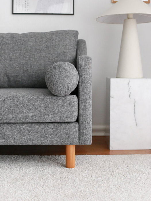 Atelier Del Sofa Nordi Sofá de 3 Plazas de Madera - Gris Atelier Del Sofa Nordi Sofá de 3 Plazas de Madera - Gris